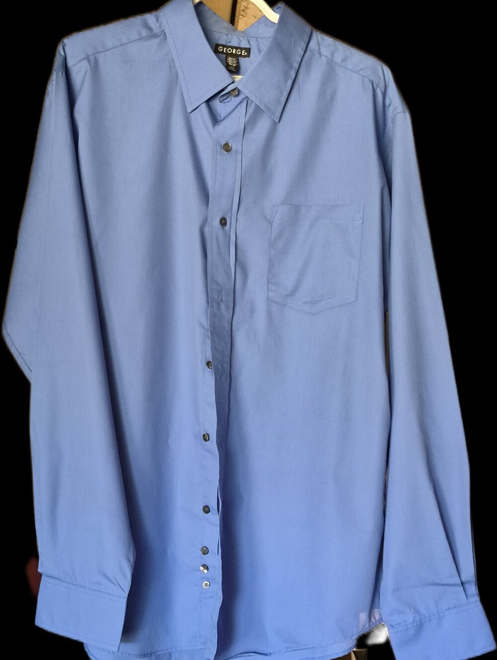 George Men’s Light Blue Button-Up Dress Shirt